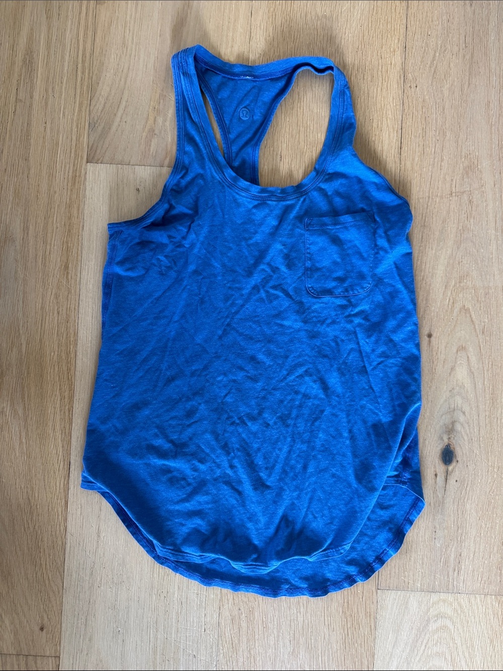 Lululemon Love Tank Blue Racerback Pocket Tank Top Size 4